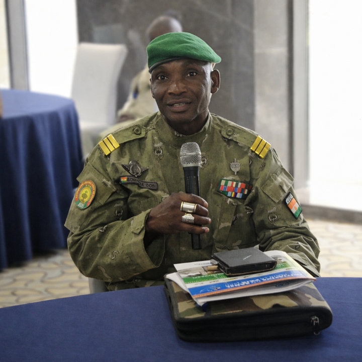 Captain Boureima Dobi, Prefect of Torodi, speaking on state-led peace efforts
