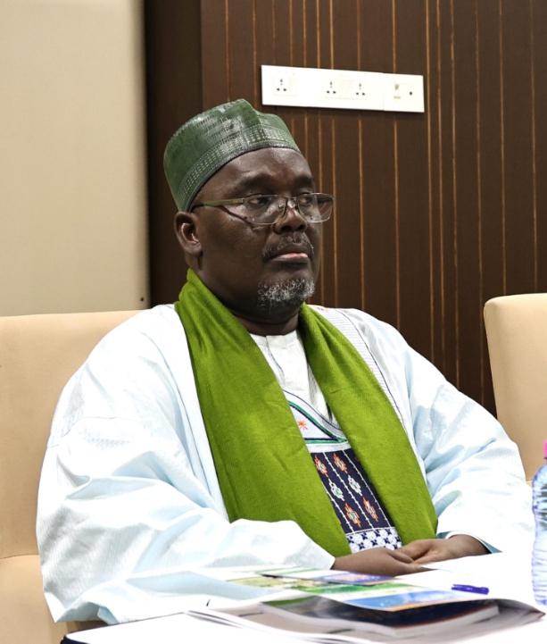 Honorable Cheikh Barham Aboubacar, National Coordinator of CDIR, speaking on interreligious dialogue