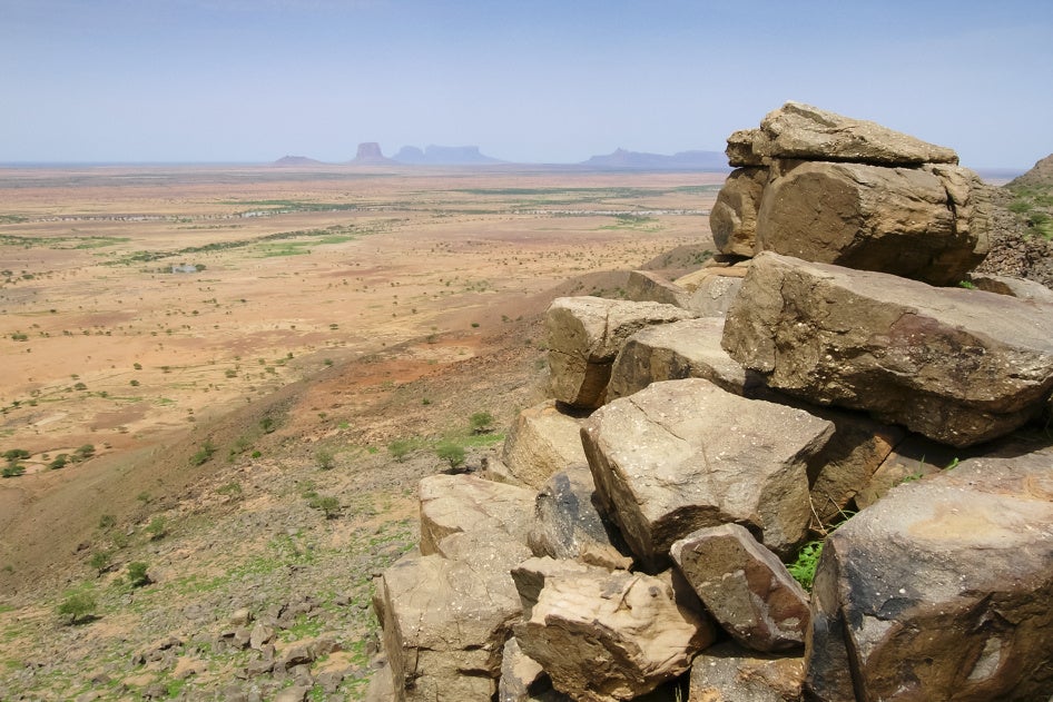 Airstrike aftermath in central Mali