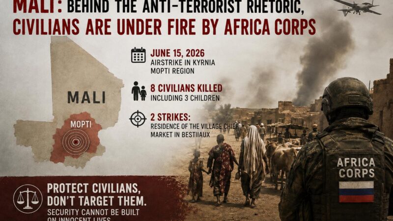 Mali: civilian protection concerns amidst Africa Corps operations