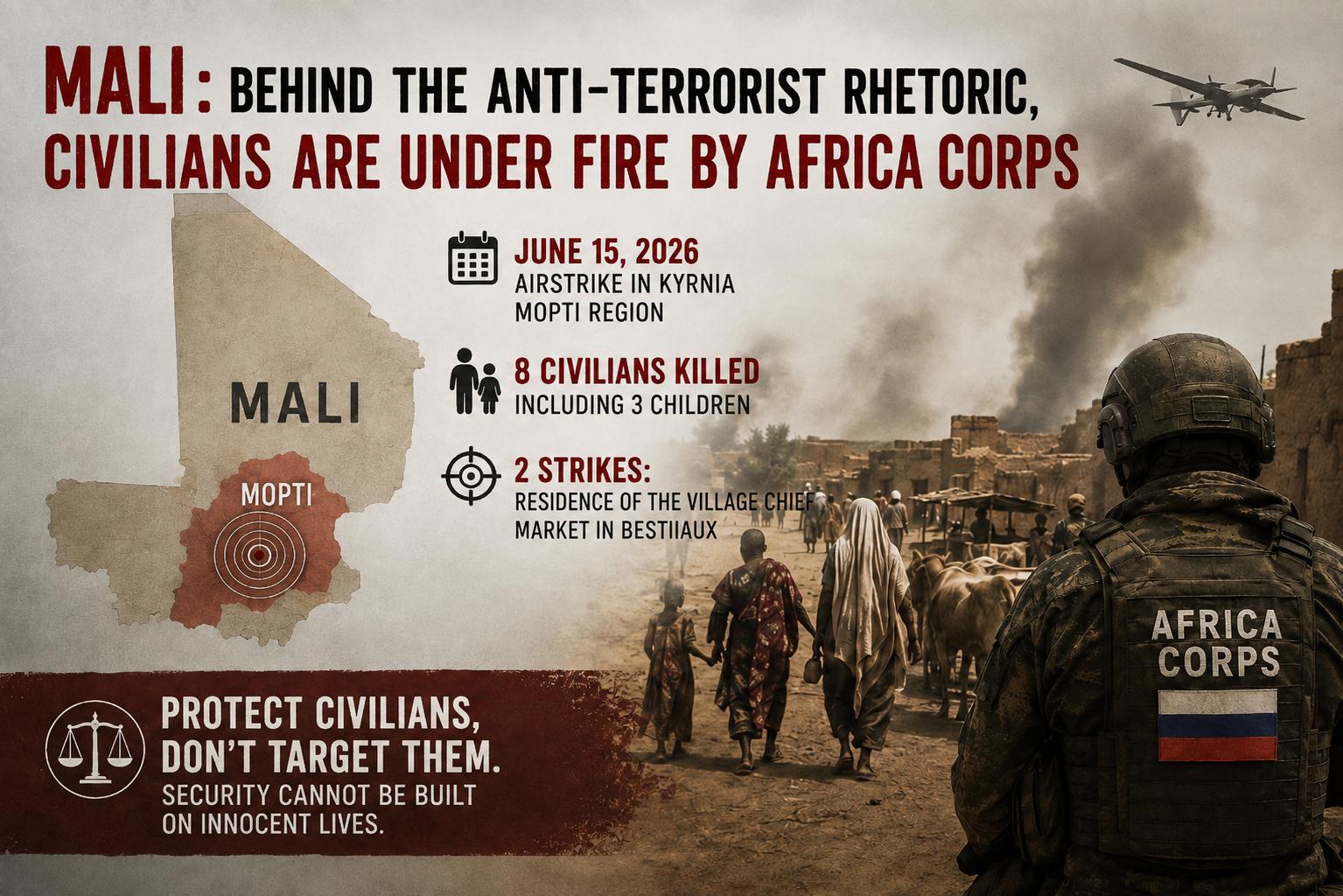 Mali: civilian protection concerns amidst Africa Corps operations