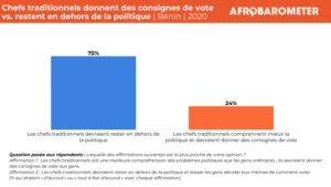 Traditional leaders in Bénin: trust but calls for political neutrality