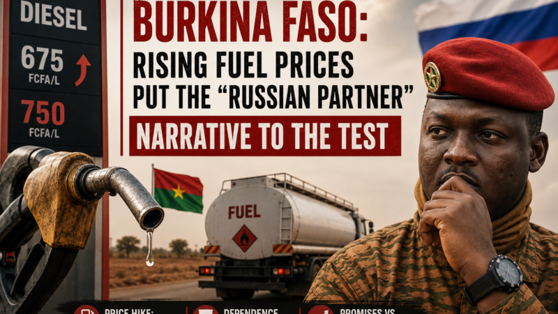Burkina Faso’s fuel price hike exposes limits of russian partnership narrative