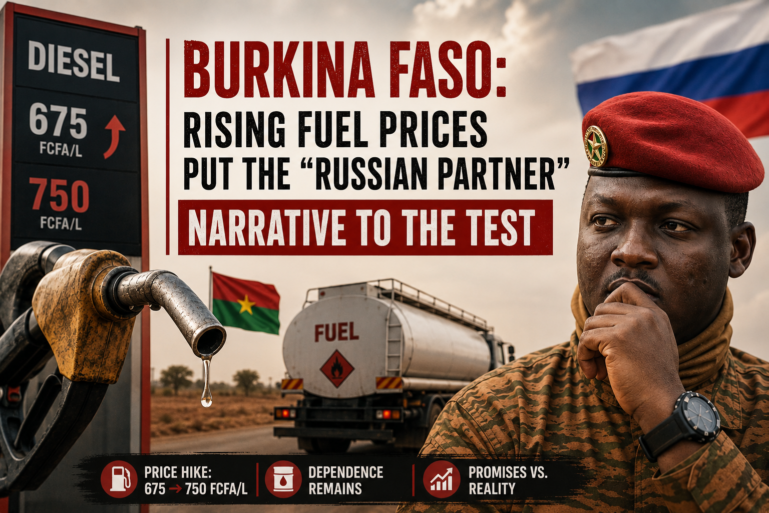 Burkina Faso’s fuel price hike exposes limits of russian partnership narrative