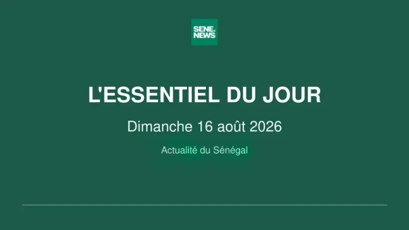 Sunday’s key events in Senegal: clashes, presidential trips and weather alerts