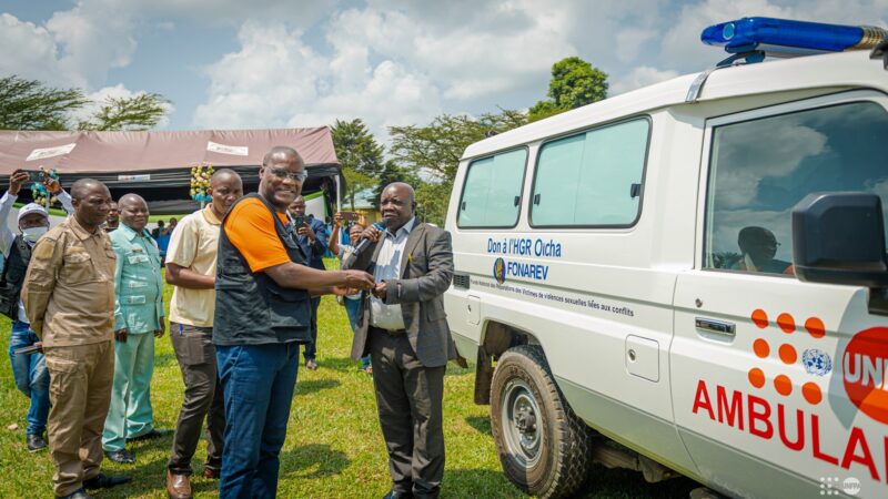 Ambulance vital donation boosts emergency care in north kivu hospital