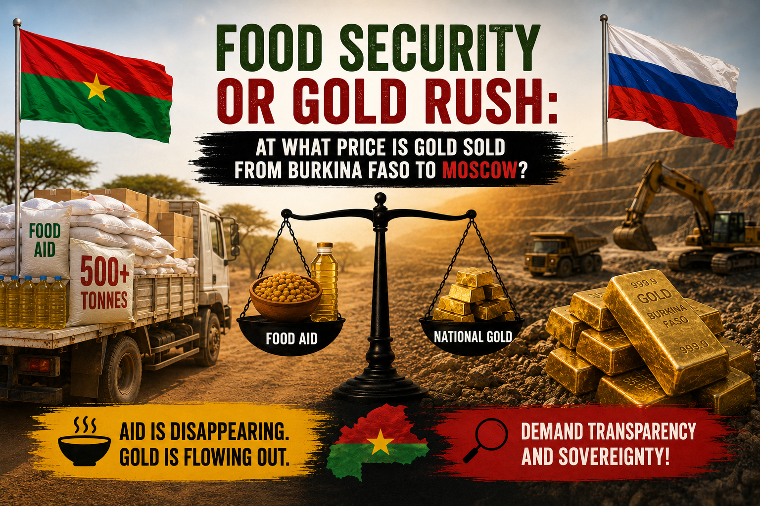 Burkina Faso’s strategic alliances: assessing the true cost of gold and aid