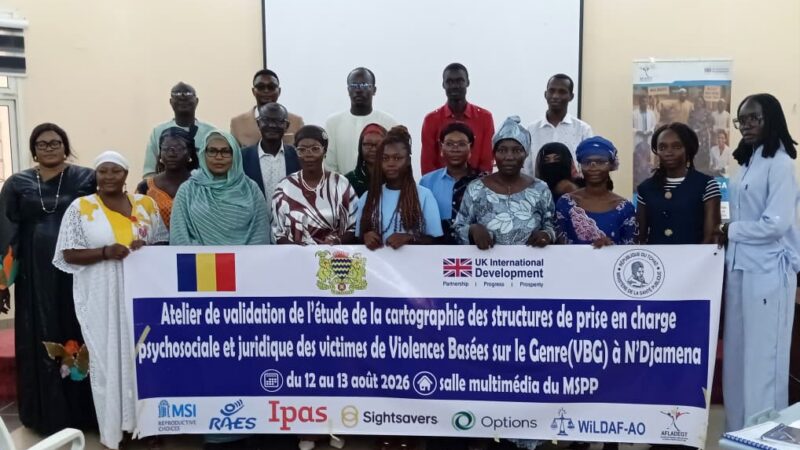 N’Djamena to validate mapping of victim support services for gender-based violence