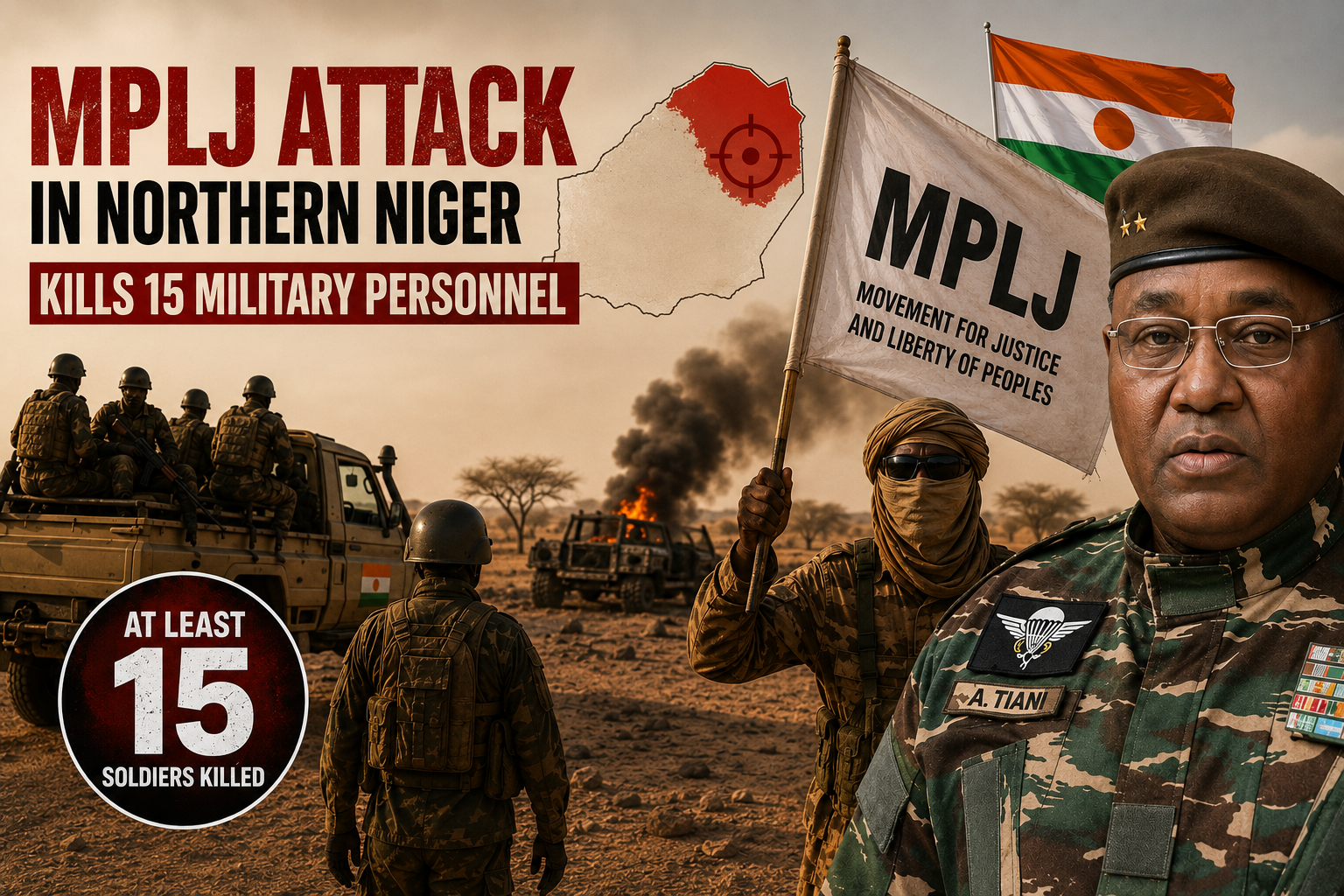 Niger faces security vacuum as 15 soldiers killed in northern attack