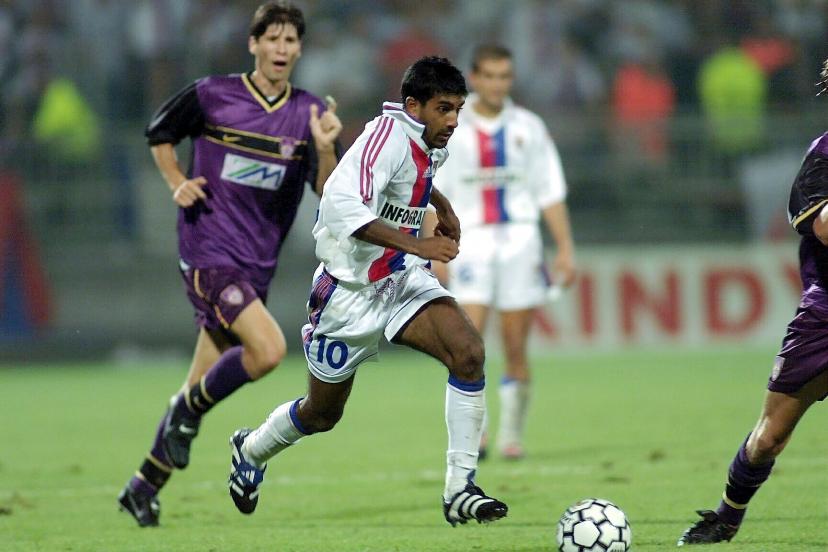 Vikash Dhorasoo with Lyon against Maribor in 1999.