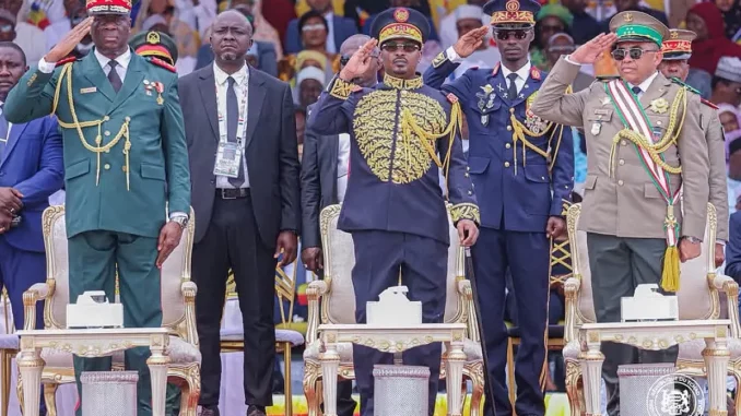 Military parade in N'Djaména during Chad's independence celebrations