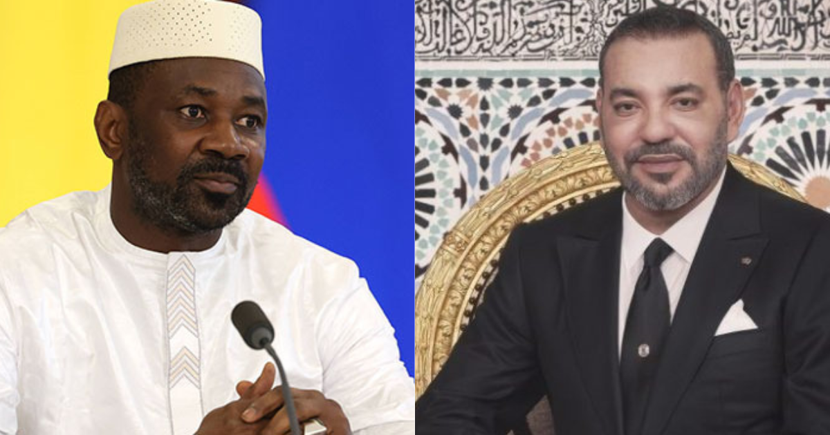 King Mohammed VI of Morocco meets Malian President Assimi Goïta