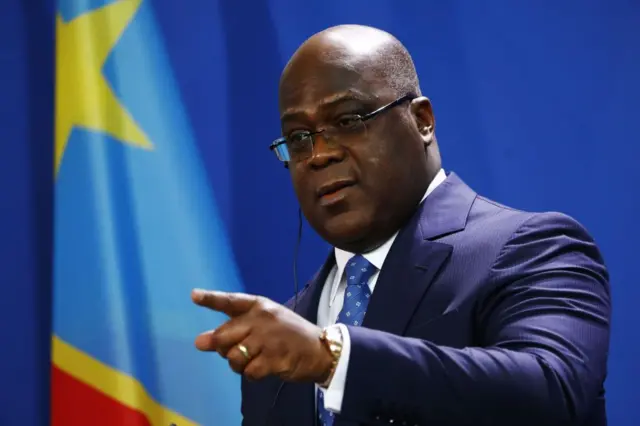 President Félix Tshisekedi addressing the nation