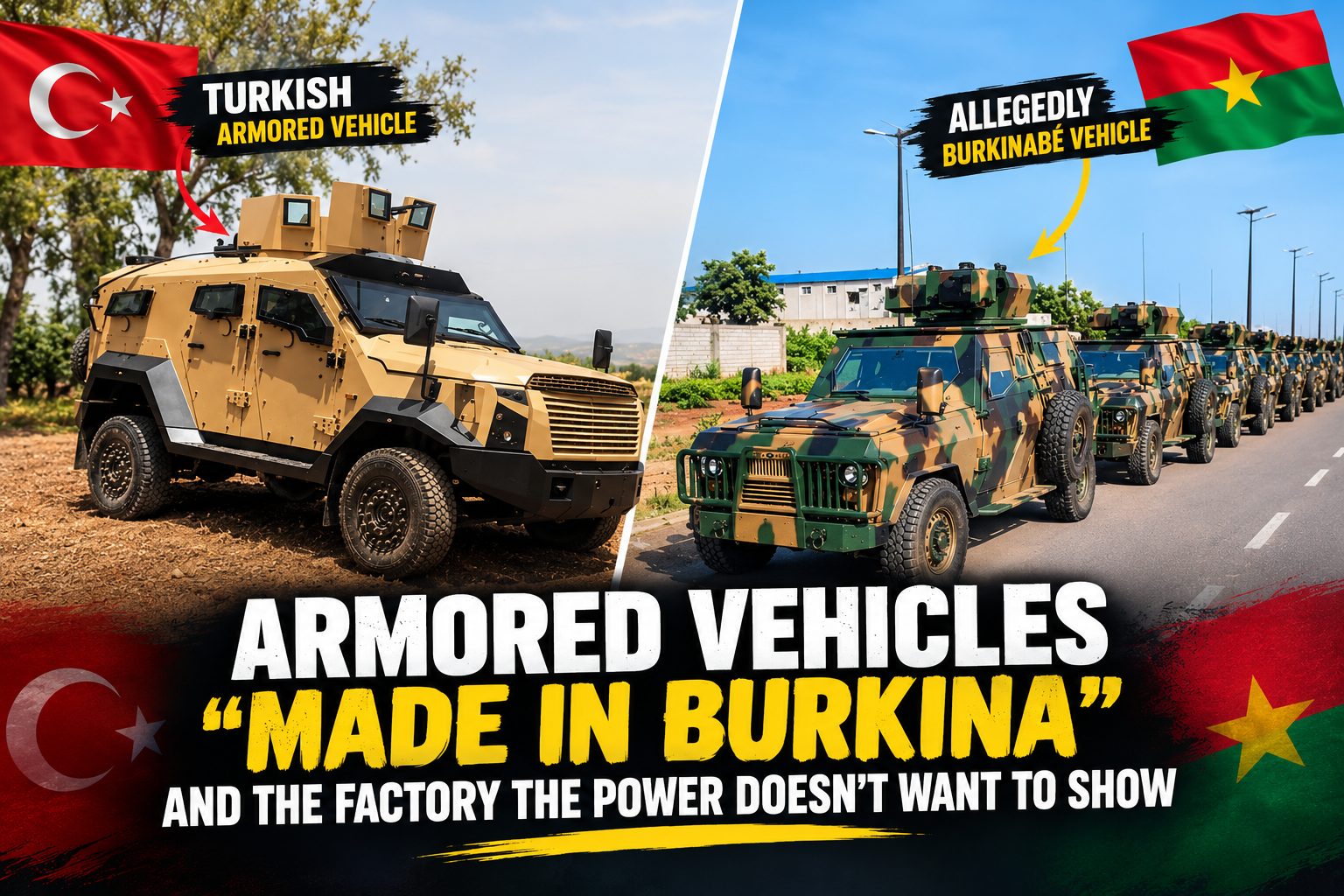 Burkina Faso says it built 300 Nanga armour at home the evidence is still missing