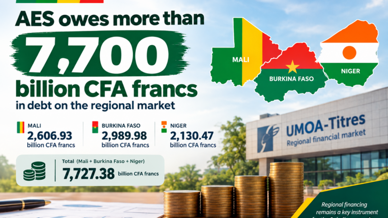 Burkina Faso, Mali and Niger hold 7,727 billion CFA francs of regional market debt