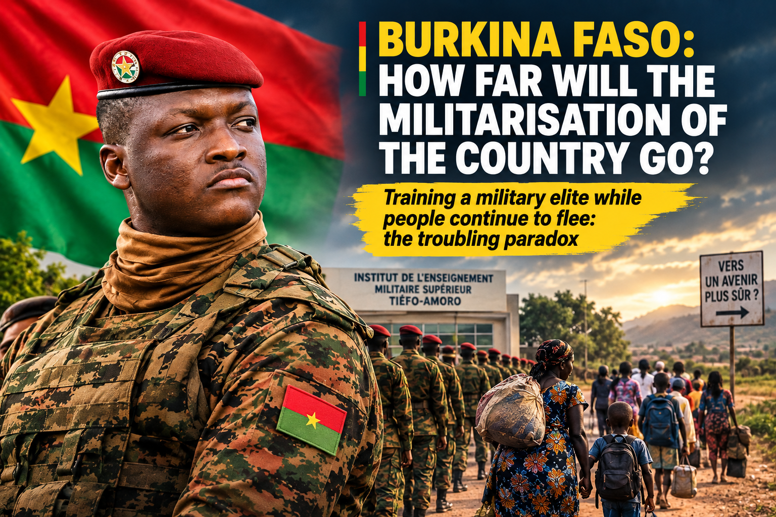 Burkina Faso bets on a homegrown officer corps as displacement keeps rising