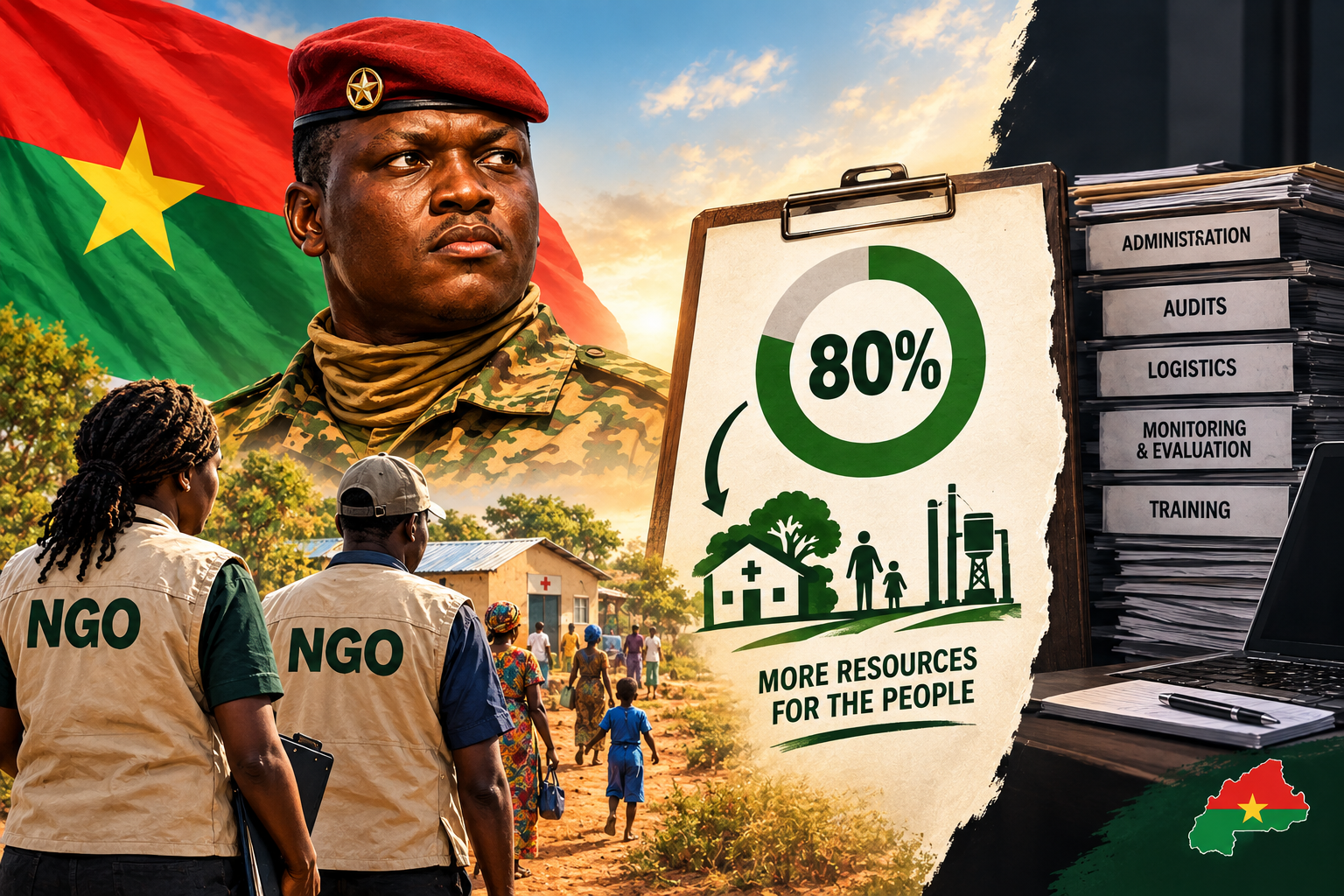 Burkina Faso mandates 80 % direct field spending for NGOs